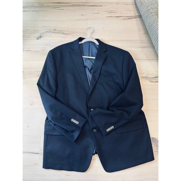Men's Michael Kors Navy Suit Jacket/Blazer/Sportscoat Size 48R Business - Picture 7 of 8